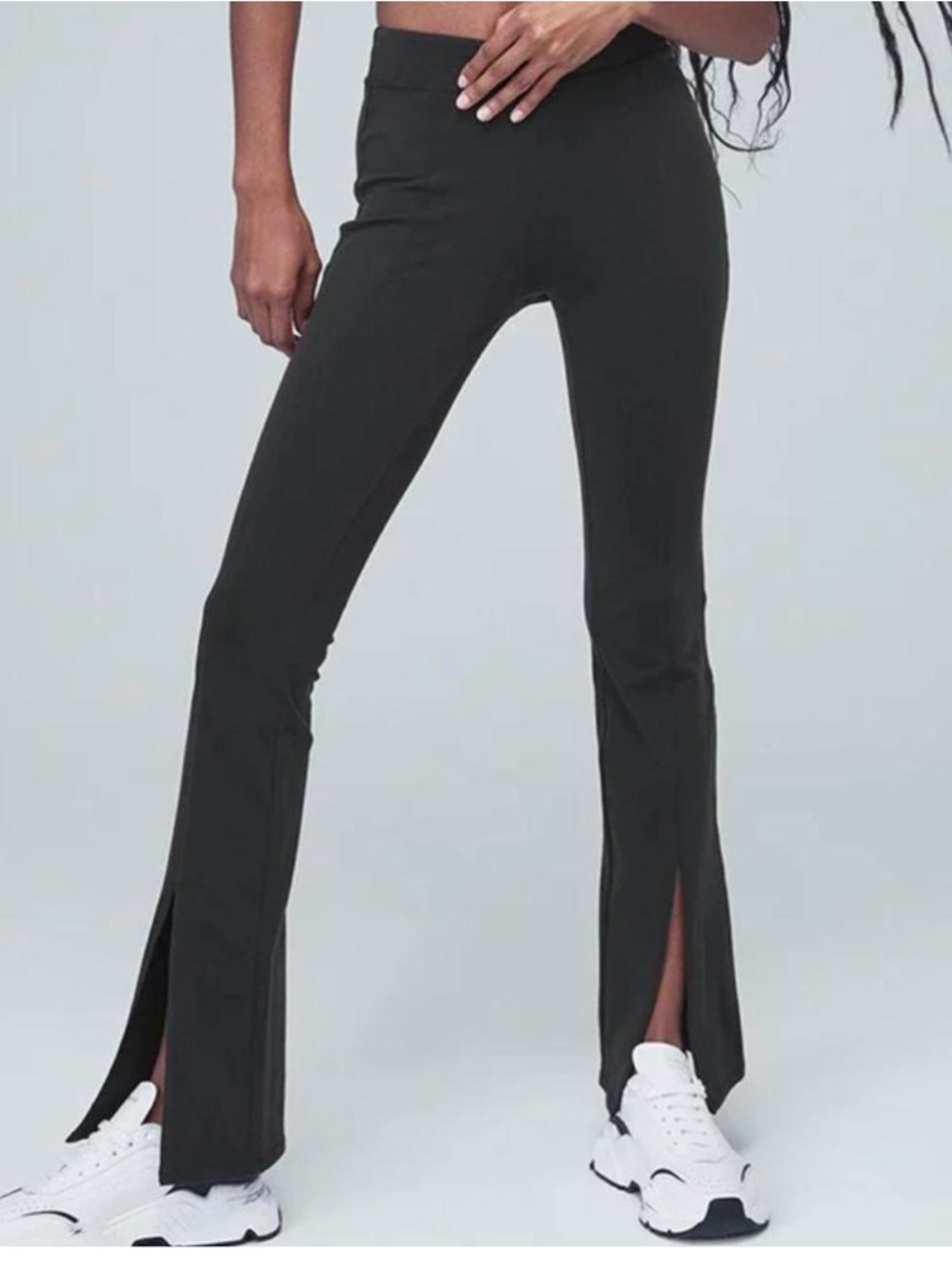 ALO Yoga 7/8 airbrush high waist flutter legging  black